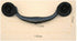 HAOWwW Closet 112mm (NO.175) Drawer Pulls Black Double Hole Coffee Table Nightstand Antique Zinc Alloy Hanging Pull