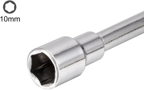 uxcell 10mm Metric L Shaped Angled Open Hex 6 Point Socket Wrench
