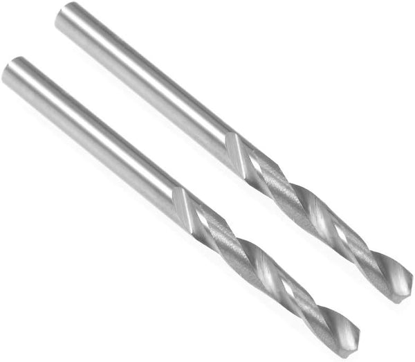 uxcell 2.65mm Solid Carbide Drill Bits Straight Shank for Hard Steel, Stainless Steel Alloy, Hardened to 50 HRC, 2 Pcs