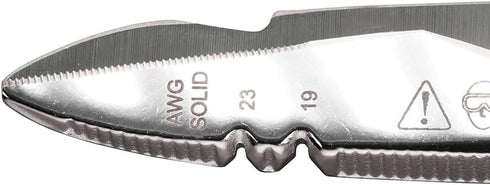 Klein Tools 26001 6.75-Inch All-Purpose Electrician's Scissors, Made in USA, Serrated Blades, Cable Cutting Notch