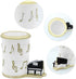 Winterworm Resin Music Notes Pencil Pen Container, Piano Pencil Cup, Musical Melody Theme Pen Holder for Home Office