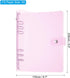 PATIKIL A5 Clear Binder Cover, Soft PVC Loose Leaf Binder Protector Refillable Notebook Shell with Snap Button Closure for DIY Meeting Notebook Folder, Purple by PATIKIL