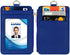 Badge Holder with Zipper - Life-Mate PU Leather ID Card Holder Wallet with 5 Card Slots and Zipper Pocket