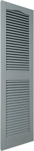 Builders Edge 14.5 52 419 in. W x in. H , Standard Cathedral Top Center Mullion, Open Louver Shutters, Includes
