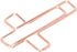 Fdit 100PCS Cross Paper Clips, Rose Gold Metal Clamps for Document Sorting & Organizing at Office, School
