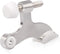HOMOTEK 36 Pack Hinge Pin Satin Nickel Door Stopper, Adjustable Deluxe Heavy Duty Door Stopper 2-1/2"x1-3/4" with White