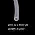 Gikfun 9.84 Ft 3m Silicone Tube 2mm ID x 4mm OD Flexible Silicone Rubber Tubing Water Air Hose Pipe Transparent for DIY Peristaltic Pump Transfer EK1962