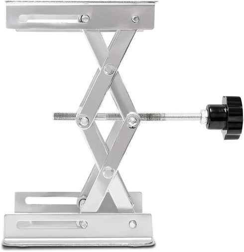 Wisamic Lab Jack Scissor Stand Platform, 4x4 inches Stainless Steel Lift Stand for Laboratory Support