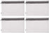 Clear Vinyl Zipper Multi-Purpose Waterproof Organizers, 4-Pack Toiletry Pouch Tool Bag
