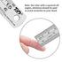 ZZTX Ruler Metal Straight Edge Ruler, Stainless Steel 6 Inch Ruler Set, 2 Pack