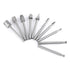 Rotary Files Woodworking Carving Tool Set, 10pcs Tungsten Carbide Burrs with 1/8inch Shank