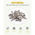 Lhazemu Set Delta/Graco/Dream,M6x40mm/50mm/60mm/70mm/80mm Nuts.(Silver-25set) Crib Screws Hardware Replacement Kit