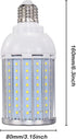 30W E27 LED Corn Light Bulbs (2 Pack), 144 LEDs, 2700 LM, 6000K Daylight White, 240 Watt Equivalent