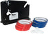 Steel Tape Bag Sealer with Trimmer, 6 Rolls of Tape, Heavy Duty Dispenser for Ground Meat, Fruit, Greens