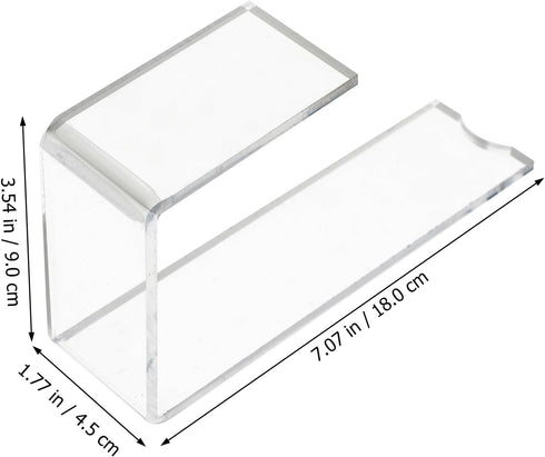 2pcs 7-tier 4mm Closets Acrylic Shoe Display Stands High Heel and Flat Shoe Racks Thick Retail Store Display Brackets