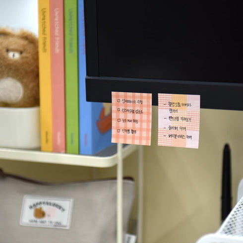 Monolike Color Palette Sticky: Unmatched Friends A SET 4p, Self-Adhesive Memo Pad, 30 Sheets