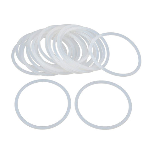 X AUTOHAUX Silicone O-Rings, VMQ Seal Gasket for Compressor Valves Pipe Repair, 60mm OD 53.8mm ID, White, Pack of 20