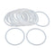 X AUTOHAUX Silicone O-Rings, VMQ Seal Gasket for Compressor Valves Pipe Repair, 60mm OD 53.8mm ID, White, Pack of 20