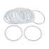 X AUTOHAUX Silicone O-Rings, VMQ Seal Gasket for Compressor Valves Pipe Repair, 60mm OD 53.8mm ID, White, Pack of 20