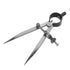 Spring Caliper Flat Leg Divider, Compass Divider Caliper for Jewelry Toolmaker Precision Angle Measuring