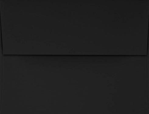 LUXPaper A2 Invitation Envelopes | Peel & Press | 4 3/8" x 5 3/4" | Midnight Black | 80lb. Text | 50 Qty by LUXPaper