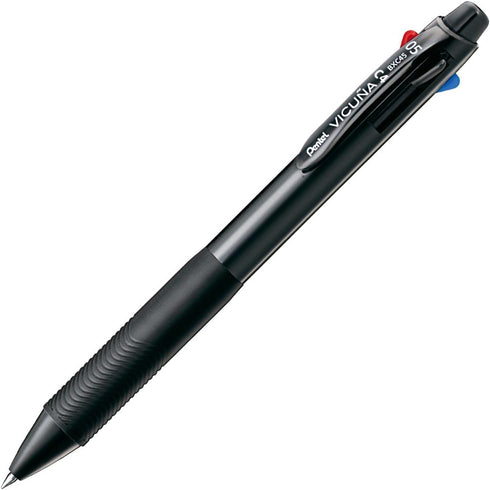 Pentel Ballpoint Pen Vicuna, Extra Fine, Black, Red, Blue, Green