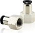 TAILONZ PNEUMATIC Female Straight 5/16 Inch Tube OD x 1/8 Inch NPT Thread Push to Connect Fittings (Pack of 2)