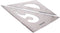 Utoolmart Large Triangle Ruler Set, 25cm Plastic Triangular Scale for Students, Architects, Engineers