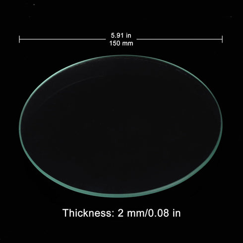 Watch Glass Set, 10 Pack of 150 mm Circular Borosilicate Glass Discs for Liquids and Powders, Not for Direct Heating