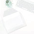 JAM PAPER Plastic Envelopes with Snap Closure - Legal Booklet - Clear - 12/Pack