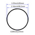 Othmro 10pcs Nitrile Rubber O-Rings, 2.4mm Wire Dia, 85mm OD Metric Sealing Washers for Oil or Air