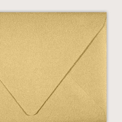 LUXPaper Blonde Metallic 4Bar A1 Contour Flap Invitation Envelopes | 3 5/8" x 5 1/8" | 81lb Text | 50 Qty