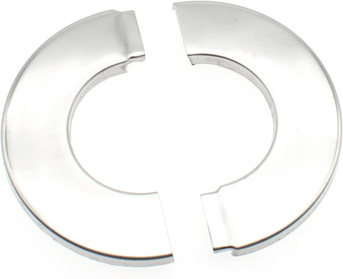 4.0" Stainless Steel Wall Split Flange, 2pcs Self-Adhesive Decorative Escutcheon for Water Pipe Cover