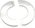 4.0" Stainless Steel Wall Split Flange, 2pcs Self-Adhesive Decorative Escutcheon for Water Pipe Cover
