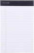 Mintra Office Legal Pads - ((BASIC WHITE 6pk, 5in x 8in, NARROW RULED)) - 50 Sheets per Notepad, Micro perforated Writing Pad, Notebook Paper for School, College, Office, Business by Mintra Office