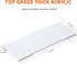 Richboom Acrylic Tilted Computer Keyboard Holder for Easy Ergonomic Typing, Keyboard Stand for Office Desk, Home