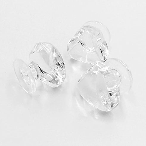 10PCS Clear Acrylic Plastic Knob | Small Triangular Plexiglass Cabinet Handle