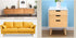 KDDEON Accessories,Set 4 (6cm/2.4in) Sofa/Chair Solid Wood Oak Furniture Legs,Walnut Color Coffee Table Legs,DIY