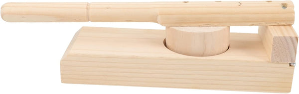 Cabilock Wooden Dumpling Wrapper Press Long Handle Maker Tool for Rice Cakes