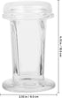 iplusmile Glass Staining Jar, Fits up to 5 Slides, 4.13" Tall, Scientific Laboratory Staining Jar 5- Slide Glass Staining Jar with Cover Lab Microscope Slides Supplies Glass Terrarium by iplusmile