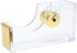 NatSumeBasics Pure Gold Acrylic Tape Dispenser for Washi Tapes, Aesthetic Office School Supplies