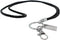 boshiho Office Lanyard, PU Leather Necklace Lanyard with Strong Clip, Keychain for Keys, ID Badge Holder, USB or Cell