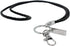 boshiho Office Lanyard, PU Leather Necklace Lanyard with Strong Clip, Keychain for Keys, ID Badge Holder, USB or Cell