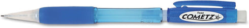 Pentel Cometz Mechanical Pencil, HB #2, .9mm, Blue, Dozen, AX119C