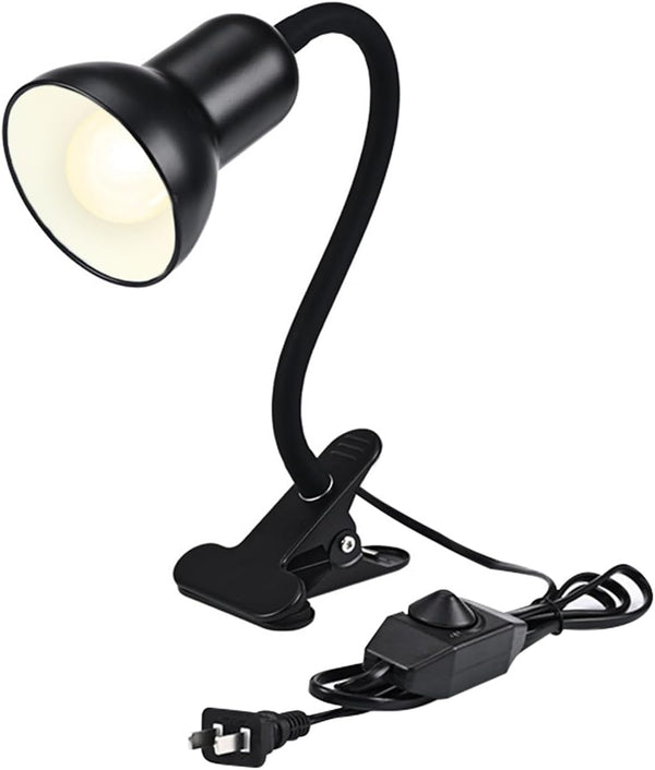 Clip On Gooseneck Lamp - 60W Max, Ceramic Fire-Resistant E26 Socket, Classic