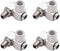 4PCS 1/4Inch NPT Air Tool 360 Degree Swivel Fitting, Portable Air Tool Adapter, Air Hose Connector