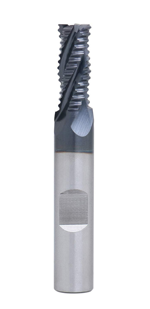 Accusize Industrial Tools 5/16'' by 3/8'' by 3/4'' Flt Length, 4 Flute M42 8% Cobalt Tialn Roughing End Mill