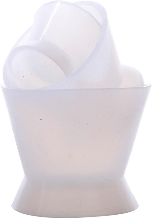 3piece Flexible Dental Lab Silicone Mixing Cup, Acrylic NonStick Bowl Dappen Dish
