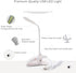 anso USB Rechargeable Clip-on Desk Lamp - LED Light in Blue