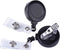 KUUQA Retractable Badge Reel with Alligator Clip for ID Cards and Key Cards (10 Pack)